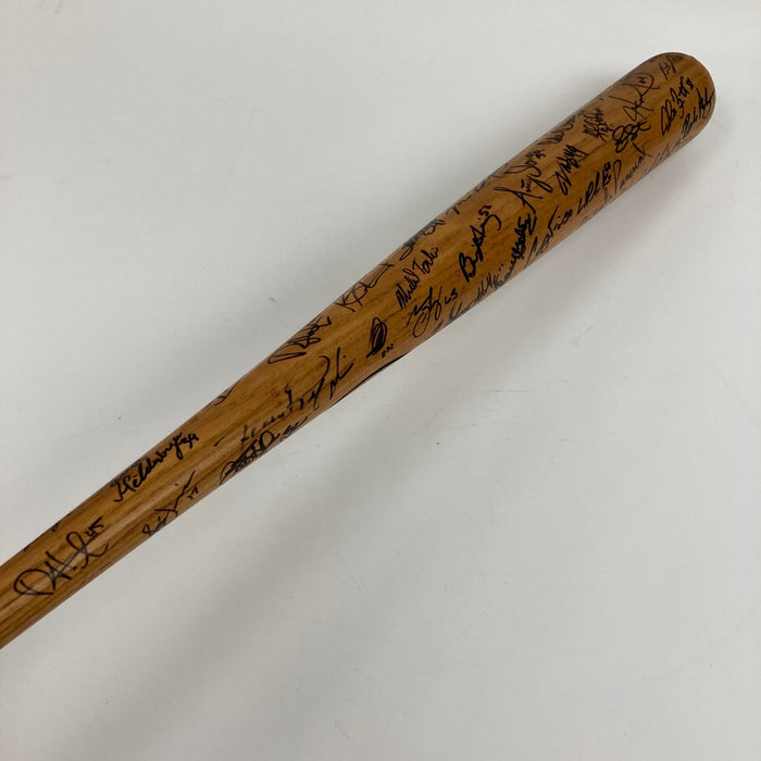Minnesota Twins Pitchers Multi Signed Game Used Baseball Bat 50+ Sigs JSA COA