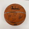 San Antonio Spurs Team Signed Game Used Basketball Tony Parker Ginobili Leonard