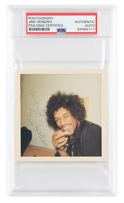 Beautiful Jimi Hendrix Signed Autographed Original 1968 Photo PSA DNA