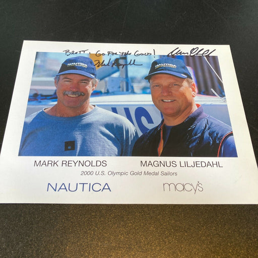 Magnus Liljedahl & Mark Reynolds Signed Autographed Photo Olympics Gold Medal