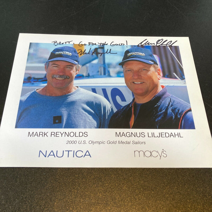 Magnus Liljedahl & Mark Reynolds Signed Autographed Photo Olympics Gold Medal