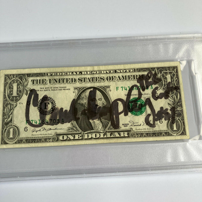 Claude Humphrey Signed Autographed $1 One Dollar Bill PSA DNA COA NFL