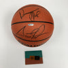 Scottie Pippen Damon Stoudamire Signed Spalding Official NBA Game Basketball UDA