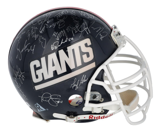 1986 New York Giants Super Bowl Champs Team Signed Full Size Helmet JSA COA