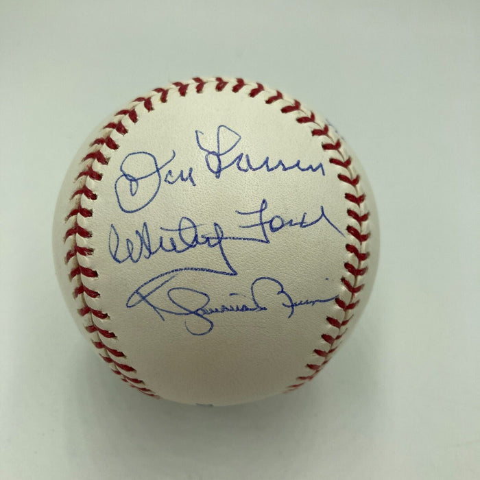 Yankees Legendary Pitchers Signed Baseball Mariano Rivera Whitey Ford Steiner