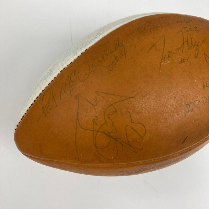 Dan Marino Pre Rookie 1980 Pittsburgh Panthers Team Signed Football JSA COA