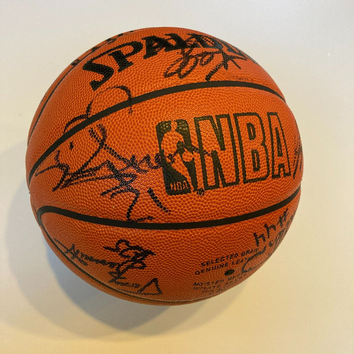 1992-93 Charlotte Hornets Team Signed Spalding Official NBA Game Basketball