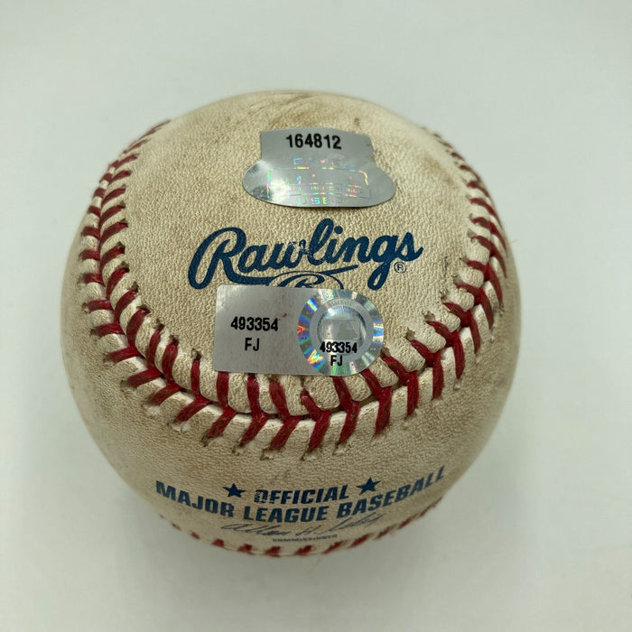 Mariano Rivera 1000th Appearance 5-25-2011 Signed Game Used Baseball Steiner COA