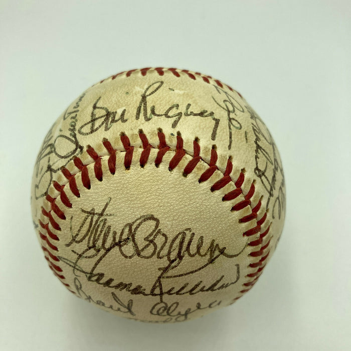 1971 Minnesota Twins Team Signed Baseball Killebrew Carew Blyleven Oliva JSA COA