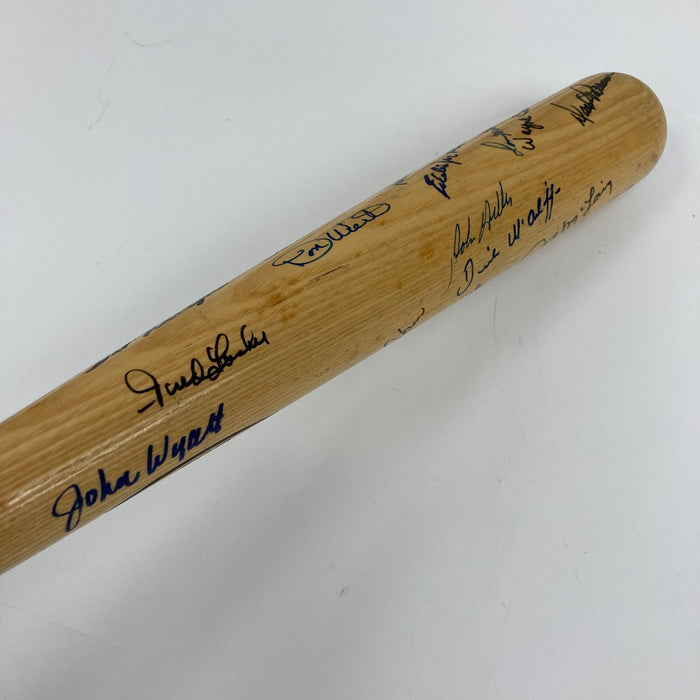 1968 Detroit Tigers World Series Champs Team Signed Bat Norm Cash JSA COA