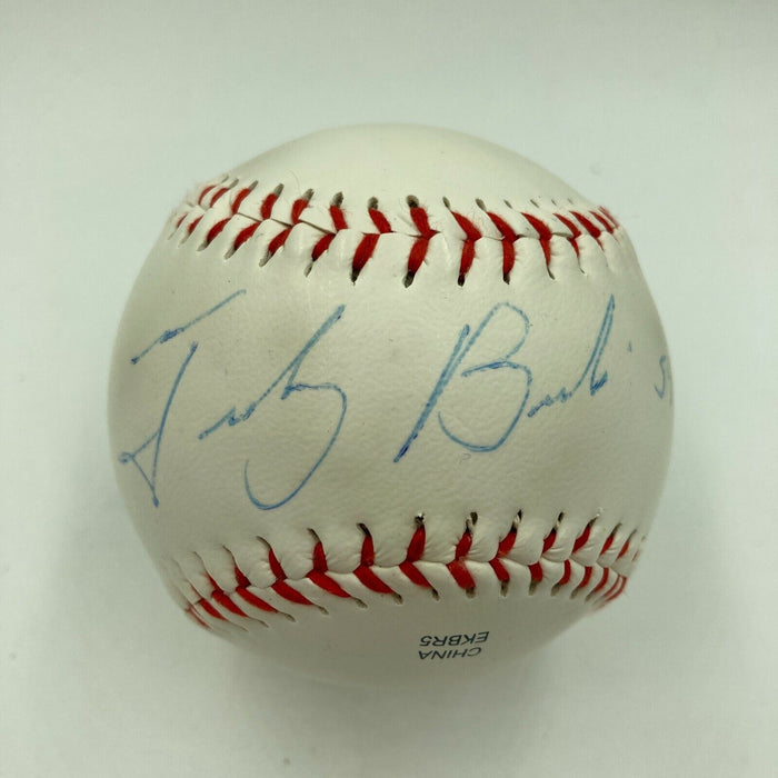 Tedy Bruschi Signed Autographed Baseball New England Patriots Beckett COA