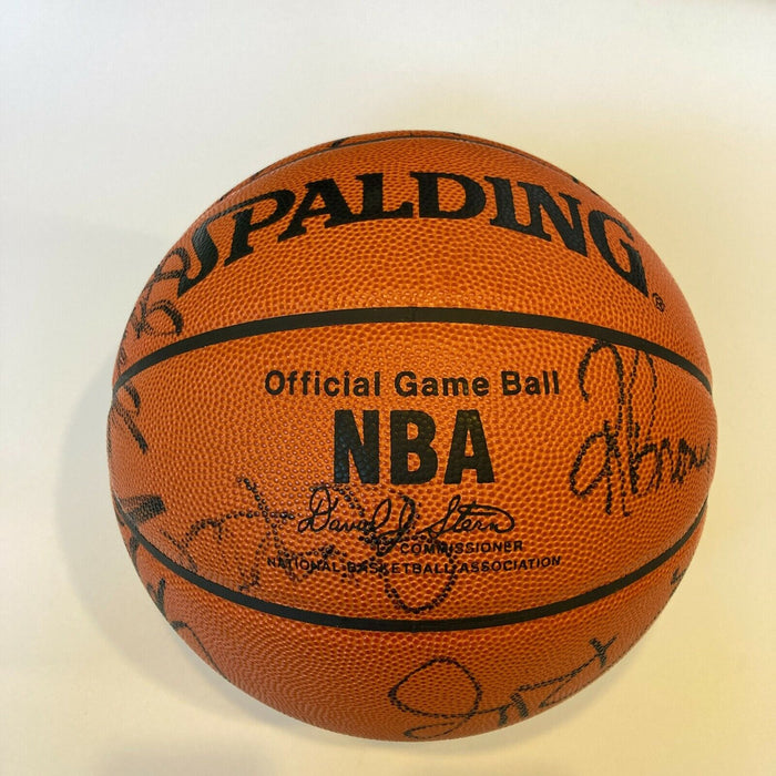 Michael Jordan 1997-98 Chicago Bulls Team Signed Basketball "The Last Dance" JSA