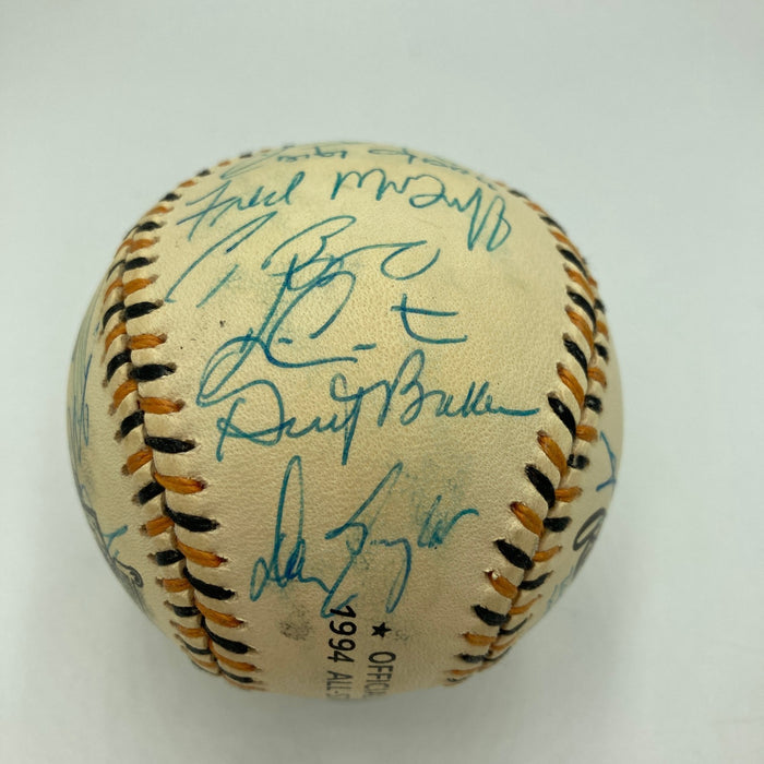 1994 All Star Game National League Team Signed Baseball Barry Bonds PSA DNA COA