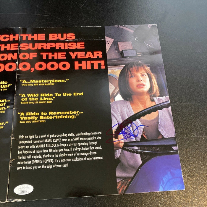 Sandra Bullock Signed Speed Movie Advertising Display Magazine With JSA COA