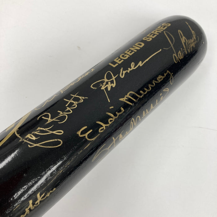 3,000 Hit Club Multi Signed Baseball Bat 11 Signatures Willie Mays JSA COA