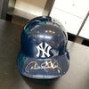 Derek Jeter 1996 Rookie Signed New York Yankees Game Issued Helmet With JSA COA