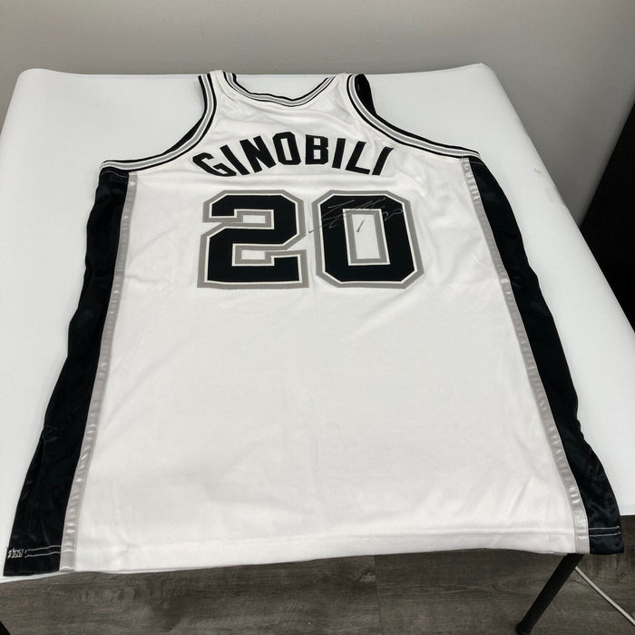 Manu Ginobili Signed Game Used 2005-06 San Antonio Spurs Jersey MEARS A10 JSA