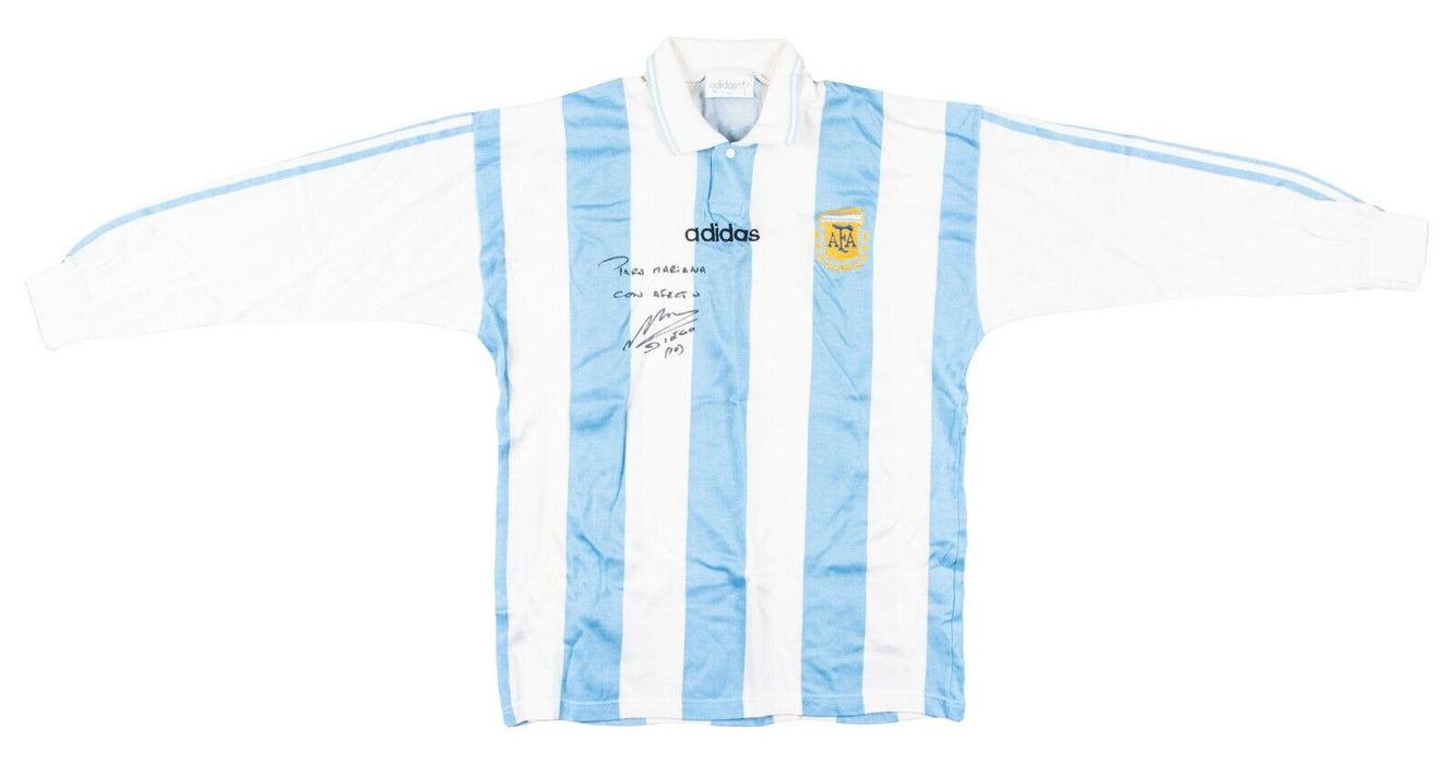 Diego Maradona Signed Adidas Argentina Game Model Jersey With JSA COA