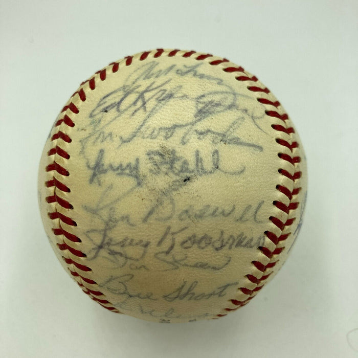 1968 New York Mets Team Signed NL Giles Baseball Nolan Ryan & Tom Seaver JSA COA