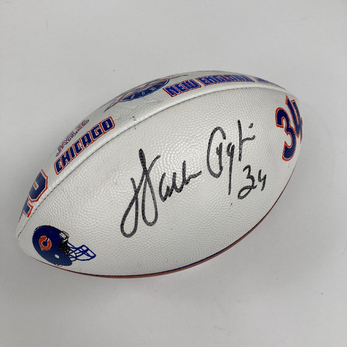 Walter Payton Signed 1986 Super Bowl Presentational Football Beckett COA
