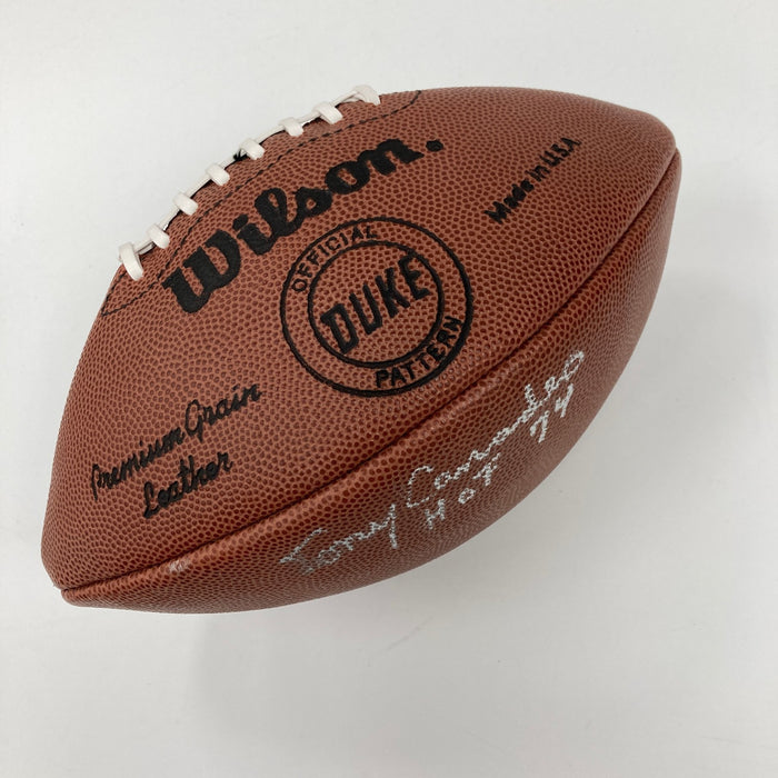 Tony Canadeo "HOF 1974" Signed Wilson NFL Football JSA COA RARE