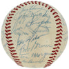1956 New York Yankees World Series Champs Team Signed Baseball Mickey Mantle BAS