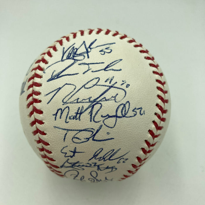 2015 New York Mets NL Champs Team Signed World Series Baseball JSA COA