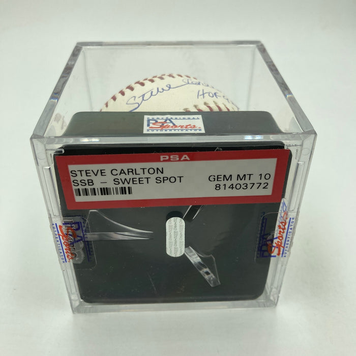 Steve Carlton HOF 1994 Signed Major League Baseball PSA DNA Graded 10 GEM MINT