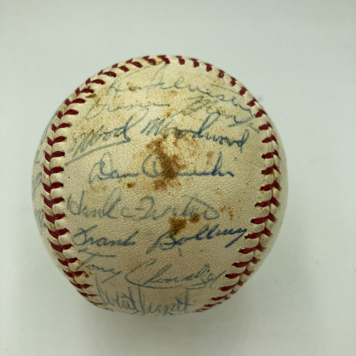 1965 Milwaukee Braves Team Signed National League Baseball JSA COA