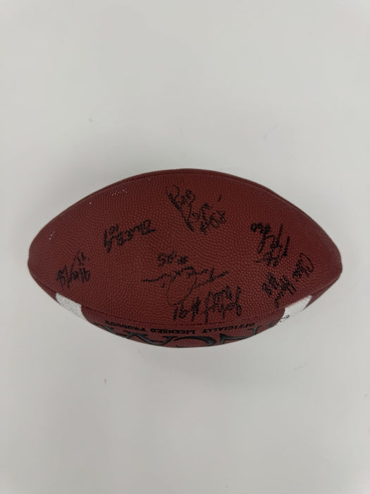 1997 Michigan Wolverines National Champs Team Signed Football Tom Brady JSA COA