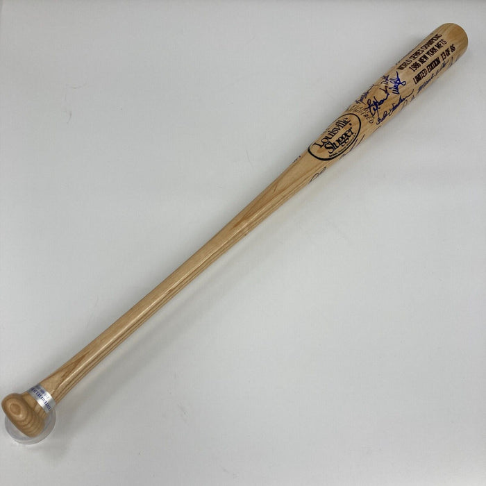 1986 New York Mets World Series Champs Team Signed Bat 27 Sigs JSA COA