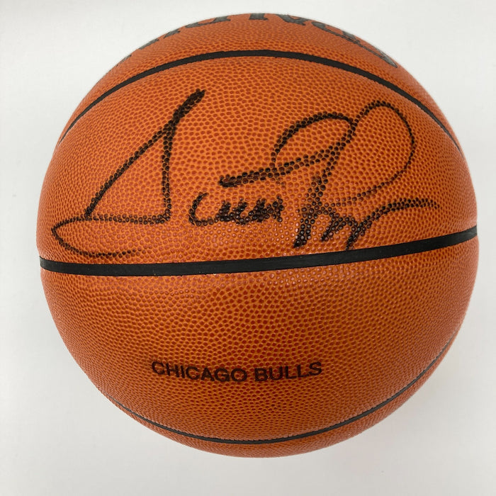 Scottie Pippen Signed Spalding Official NBA Game Issued Bulls Basketball PSA DNA