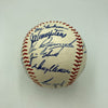 Beautiful 1965 Chicago Cubs Team Signed Baseball Ernie Banks Ron Santo JSA COA