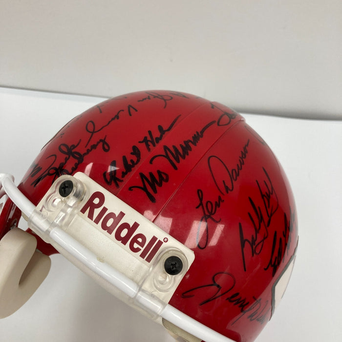 1969 KANSAS CITY CHIEFS SUPER BOWL IV CHAMPIONS TEAM SIGNED HELMET JSA COA