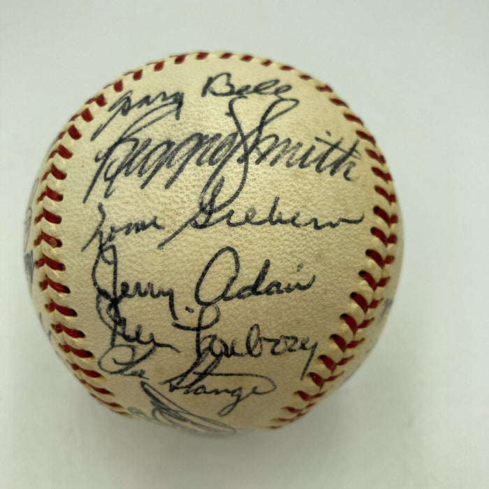 1968 Boston Red Sox Team Signed American League Baseball JSA COA