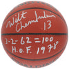 Wilt Chamberlain 100 Point Game HOF 1978 Signed Basketball PSA DNA GEM MINT 10