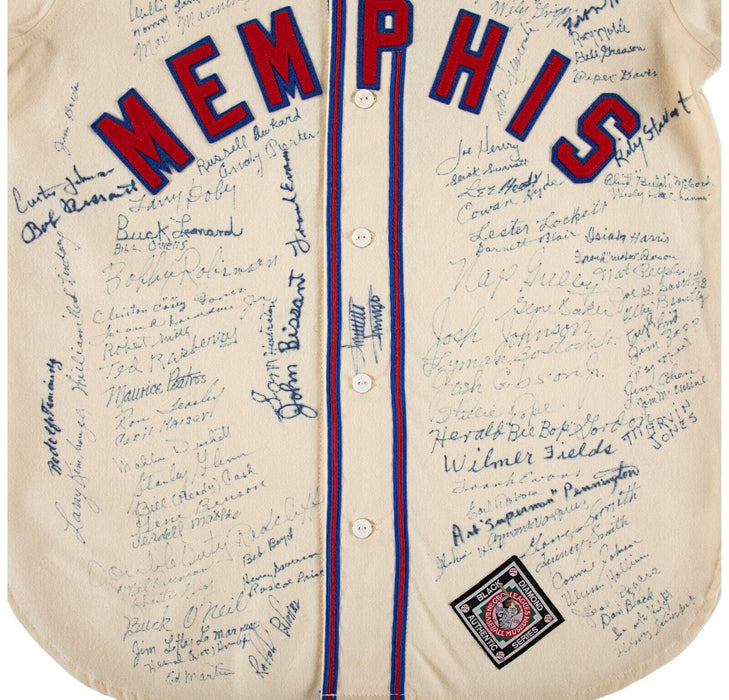 Negro League Legends Signed Jersey With 100+ Autographs Josh Gibson Jr Beckett