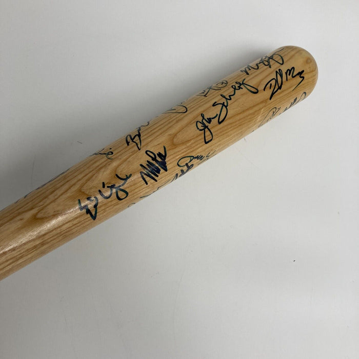 1995 Atlanta Braves World Series Champs Team Signed Baseball Bat JSA COA