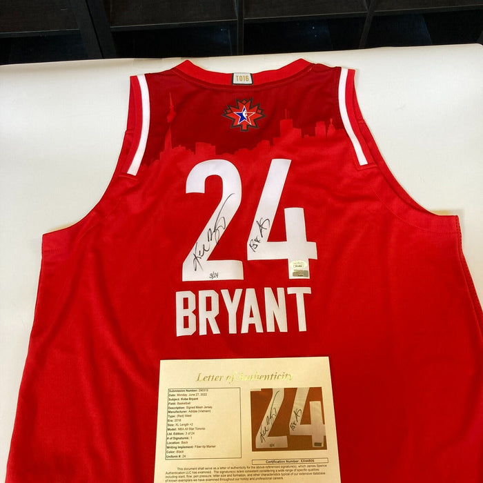 Kobe Bryant "18X All Star" Signed 2016 Final All Star Game Jersey Panini & JSA