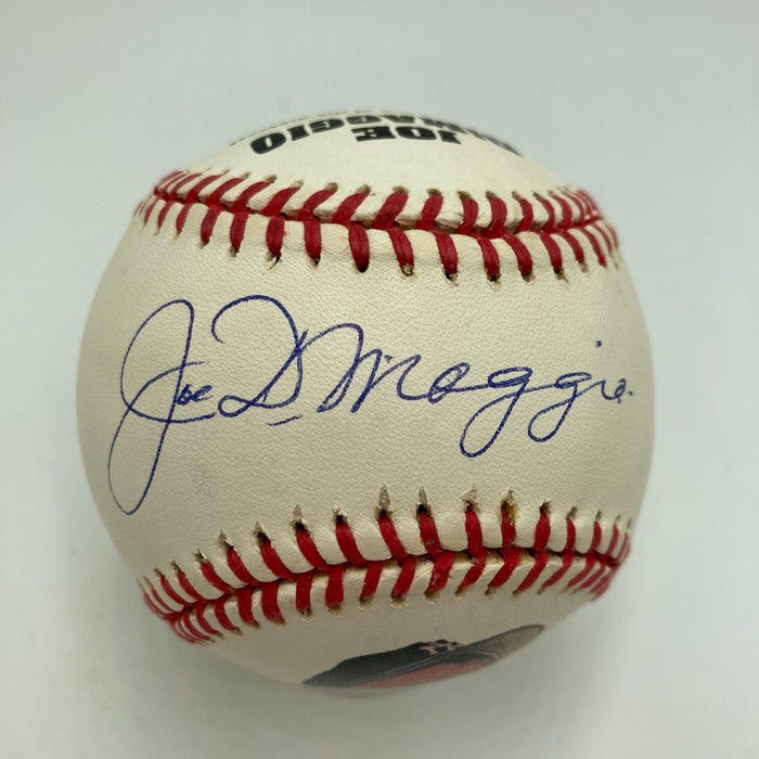 Beautiful Joe Dimaggio Signed American League Baseball PSA Graded MINT 9