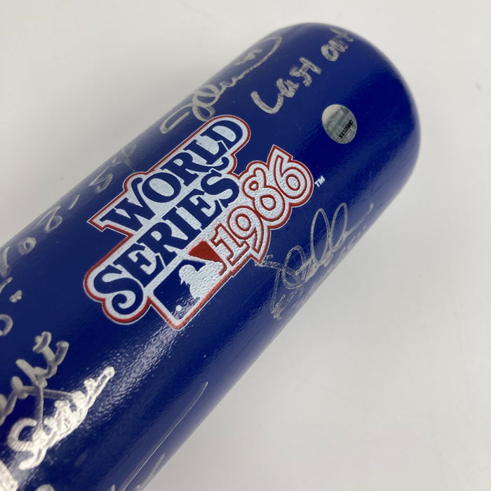 1986 New York Mets World Series Champs Team Signed Bat With Inscriptions Steiner