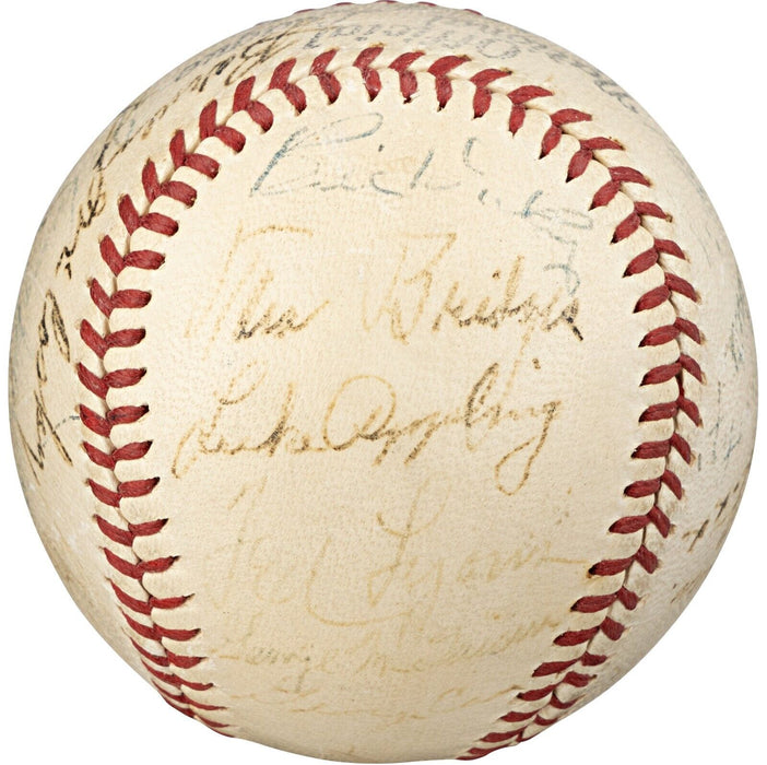 1939 All Star Game Team Signed Baseball Jimmie Foxx Joe Dimaggio PSA DNA & JSA