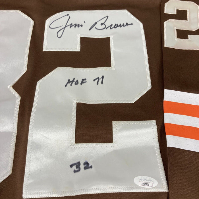 Jim Brown "HOF 1971, #32" Signed Cleveland Browns 1964 Jersey JSA COA