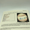 Vintage Hank Aaron Single Signed 1970's Braves Baseball JSA COA