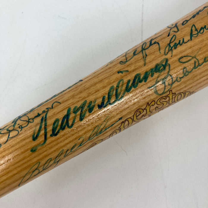 Beautiful Mickey Mantle Ted Williams 57 Sigs Hall Of Fame Multi Signed Bat BAS