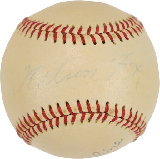 Nellie Fox Single Signed Autographed Baseball With PSA DNA COA