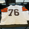 Lou Groza "The Toe" Hall Of Fame 1974 Signed Cleveland Browns Jersey JSA COA