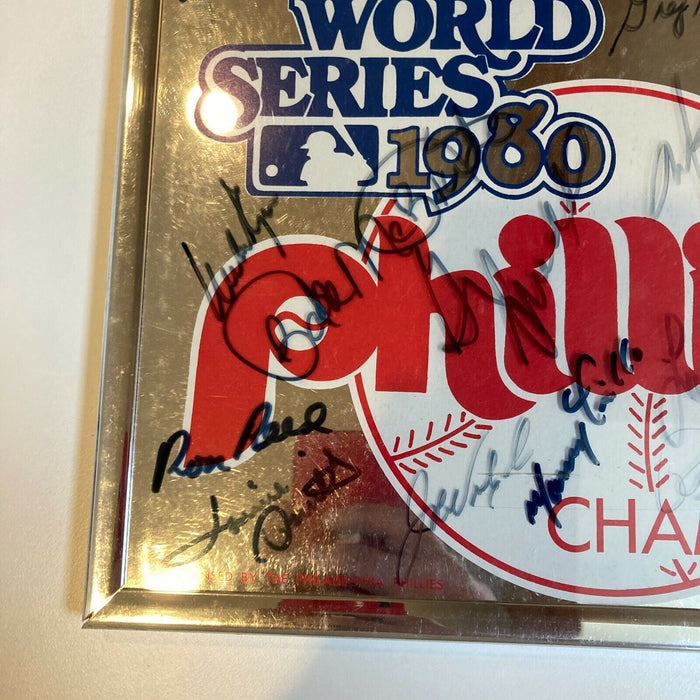 1980 Philadelphia Phillies World Series Champs Team Signed Display 14 Sigs