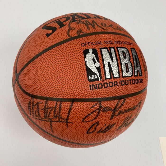 Bill Russell Larry Bird Boston Celtics HOF Legends Signed Basketball 14 Sigs JSA