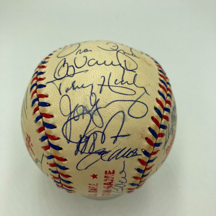 1996 All Star Game Team Signed Baseball Cal Ripken Jr Alex Rodriguez